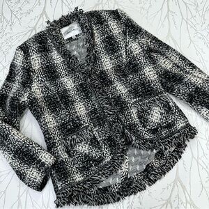 Cabi Best in Show Black and White Tweed Blazer #909 Sz 8